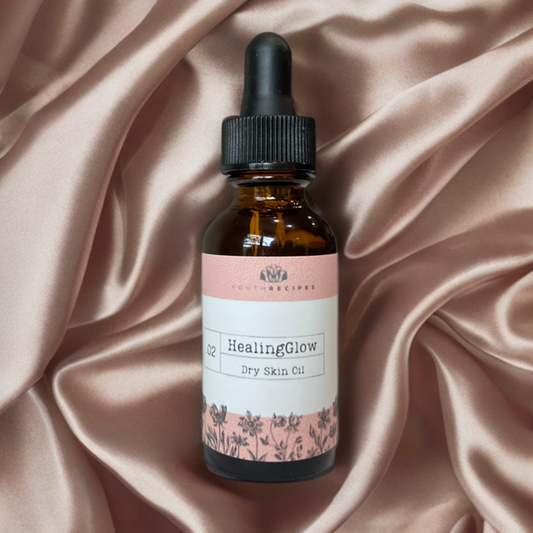 HealingGlow Facial Oil has been formulated to address the needs of dry skin. This blend features organic Evening Primrose Oil, organic Calendula, Marula Oil, and organic Frankincense Essential Oil. This oil is non-comedogenic, cold-pressed, organic and perfect for face massage, facial cupping or Gua Sha.